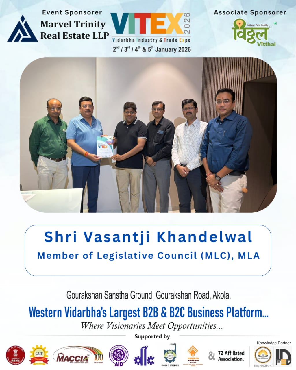 SHRI VASANTJI KHANDELWAL - VITEX 2026