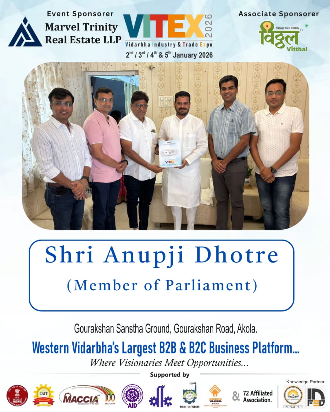 SHRI ANUPJI DHOTRE - VITEX 2026