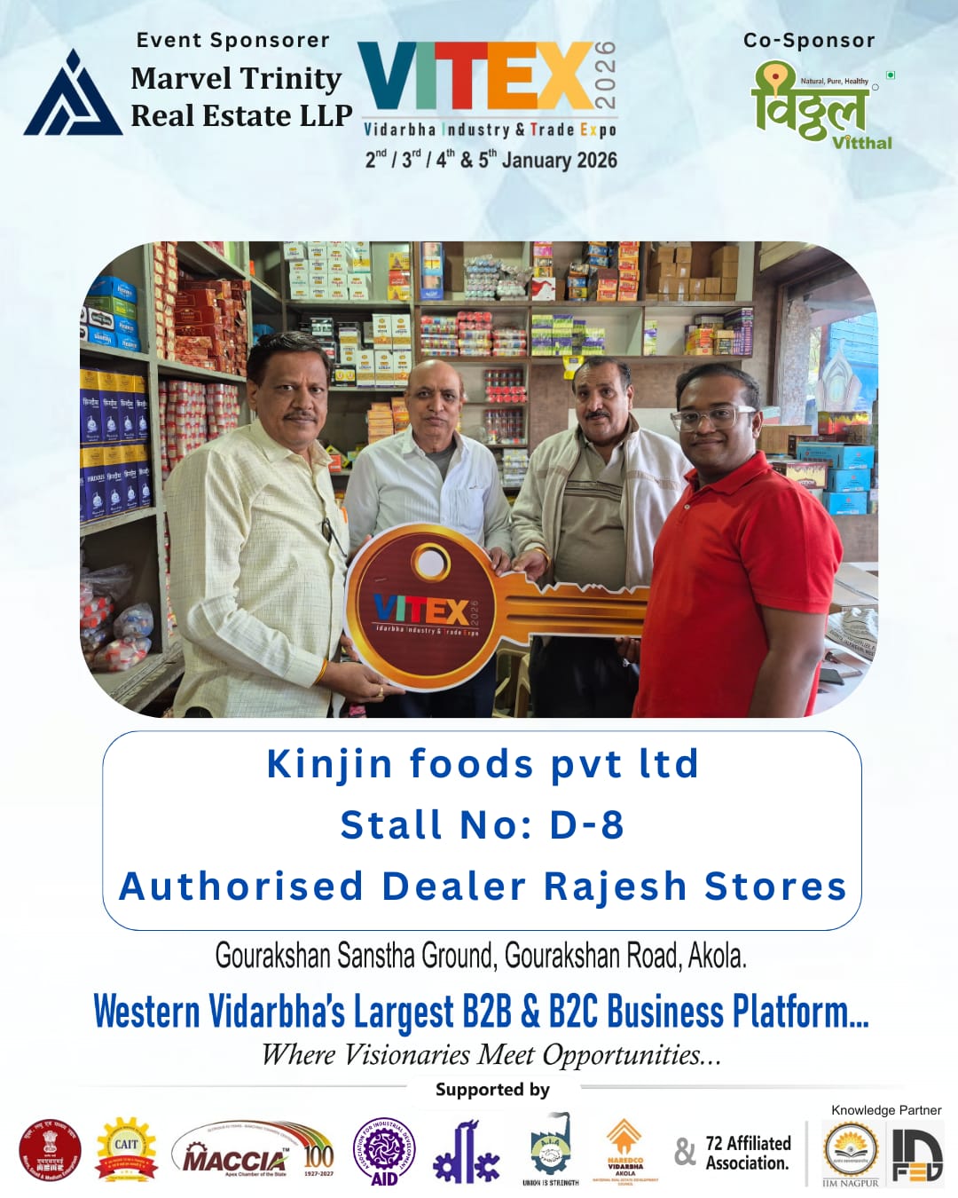 KINJIN FOODS PVT LTD - VITEX 2026