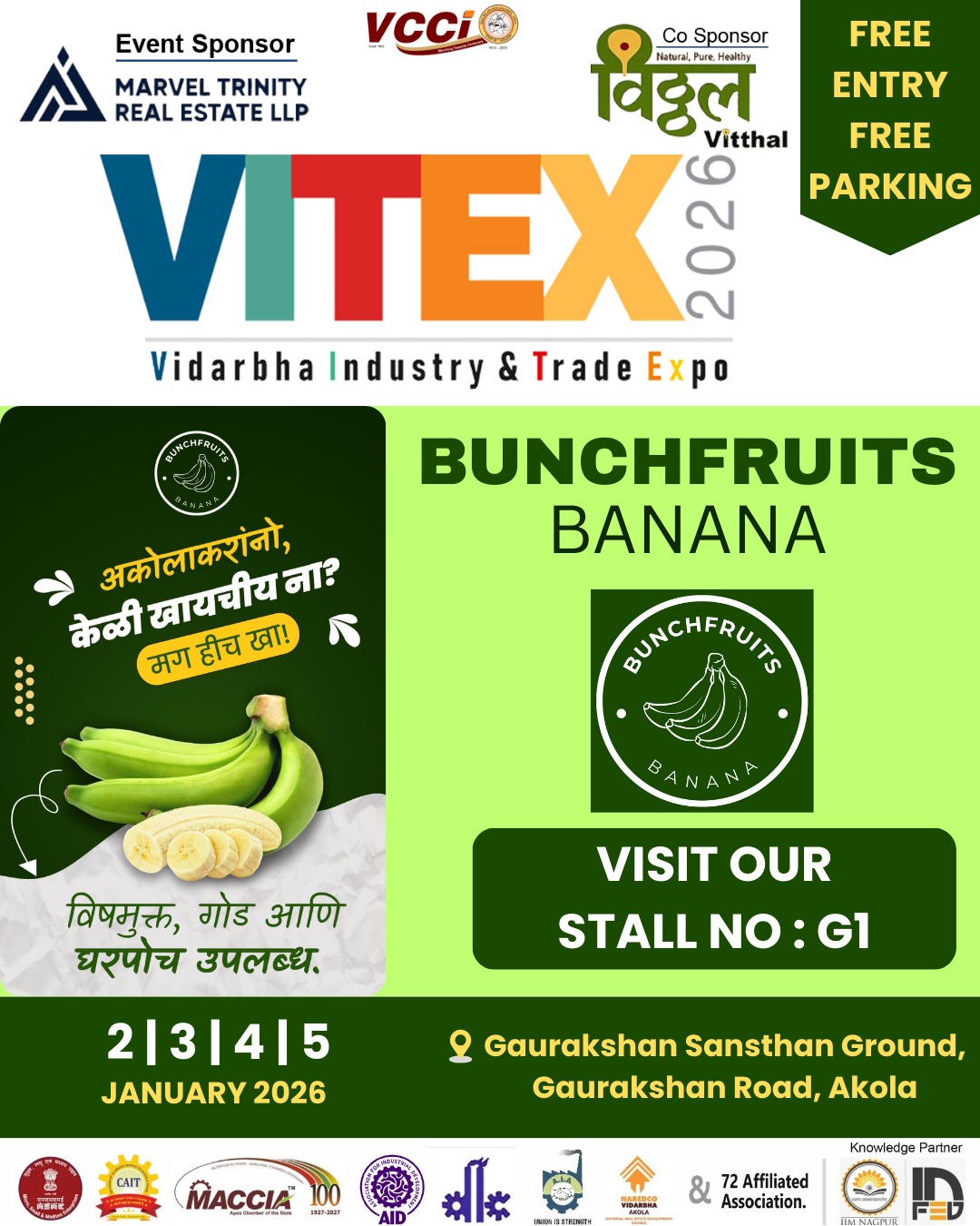BUNCHFRUITS BANANA - VITEX 2026