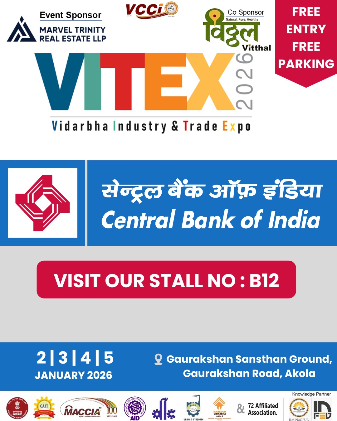 CENTRAL BANK OF INDIA - VITEX 2026