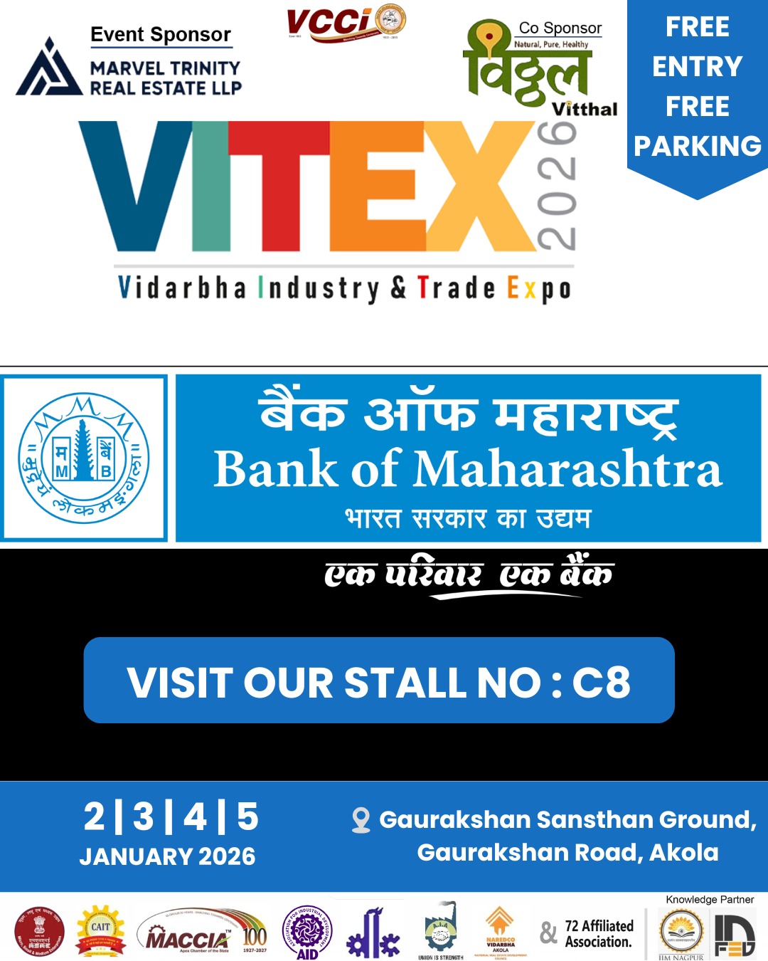 BANK OF MAHARASHTRA - VITEX 2026