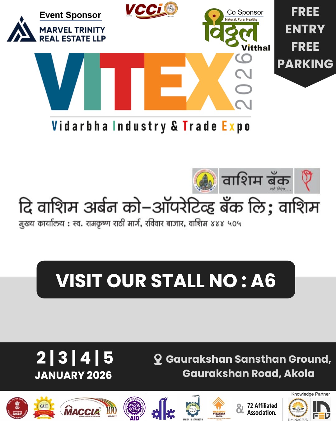 THE WASHIM URBAN CO-OPERATIVE BANK - VITEX 2026