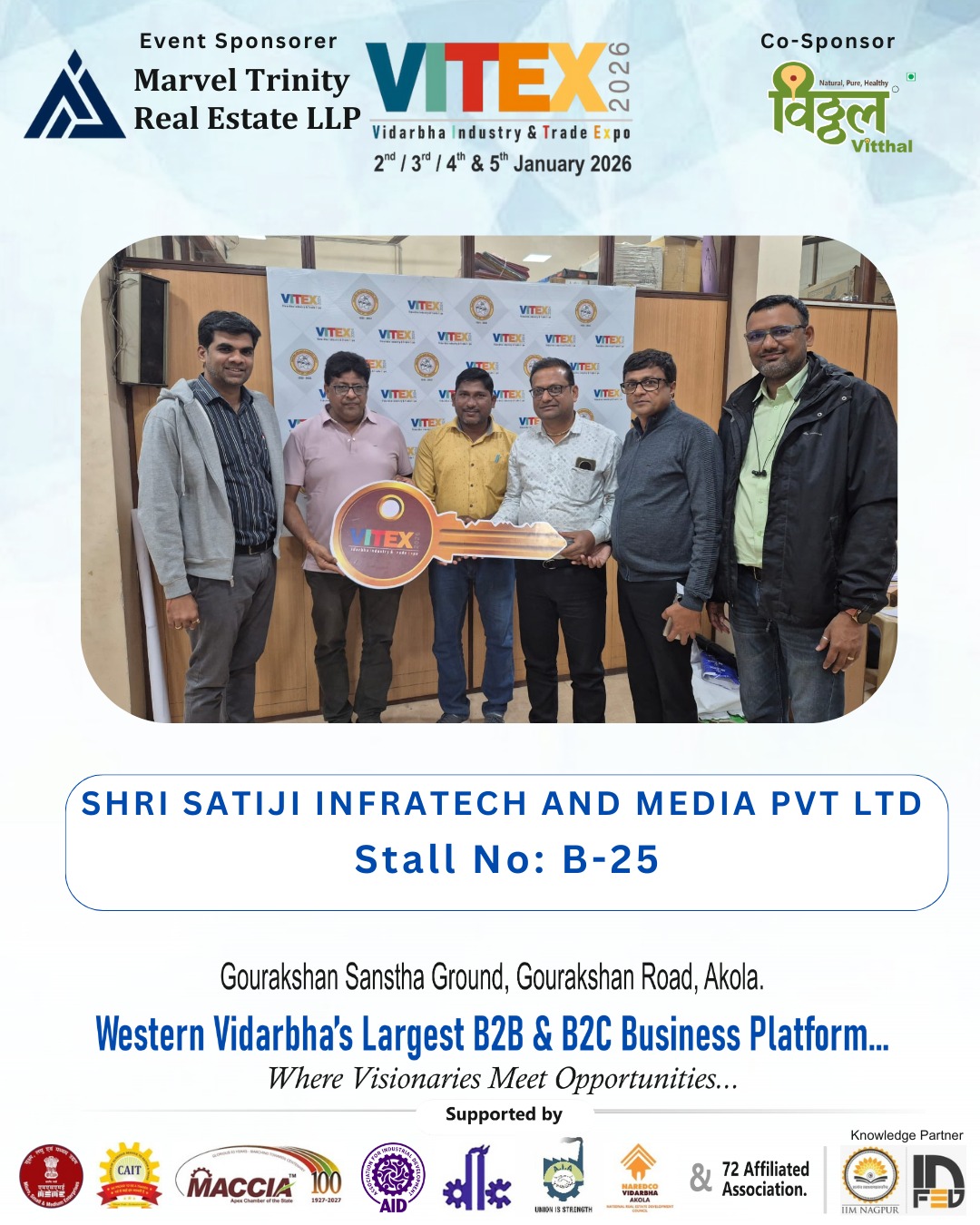 SHRI SATIJI INFRATECH AND MEDIA PVT LTD - VITEX 2026