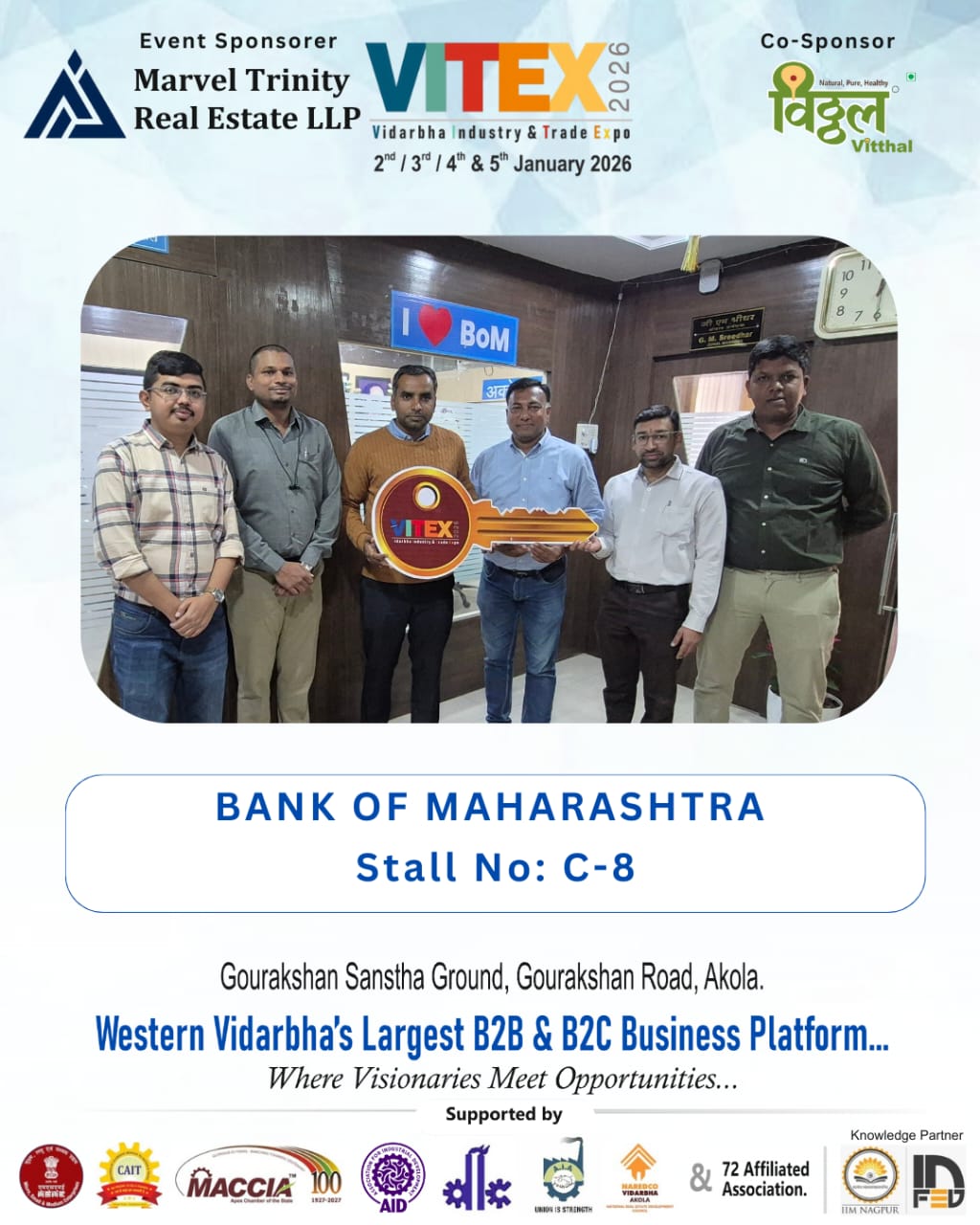 BANK OF MAHARASHTRA - VITEX 2026